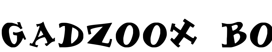 Gadzoox Bold: cкачати шрифт безкоштовно